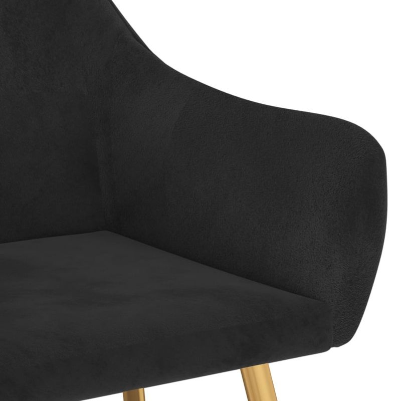 Casa si Gradina - Mobilier - Scaune si fotolii - Scaune - Scaune de bucatarie, 2 buc., negru, catifea - Infinity.ro