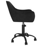 Casa si Gradina - Mobilier - Scaune si fotolii - Scaune - Scaun de bucatarie pivotant, negru, catifea - Infinity.ro