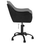 Casa si Gradina - Mobilier - Scaune si fotolii - Scaune - Scaun de bucatarie pivotant, negru, catifea - Infinity.ro