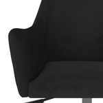 Casa si Gradina - Mobilier - Scaune si fotolii - Scaune - Scaun de bucatarie pivotant, negru, catifea - Infinity.ro