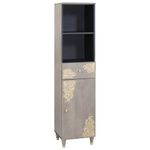Casa si Gradina - Mobilier - Seturi de mobilier - Seturi baie - Set de mobilier pentru baie cu sertar 4 pcs Gri 62 x 33 x 58 cm - Infinity.ro