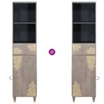 Casa si Gradina - Mobilier - Seturi de mobilier - Seturi baie - Set de mobilier pentru baie cu sertar 3 pcs Gri 62 x 33 x 58 cm - Infinity.ro