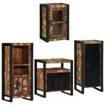Casa si Gradina - Mobilier - Seturi de mobilier - Seturi baie - Set de mobilier pentru baie cu usa 4 pcs Lemn recuperat solid - Infinity.ro