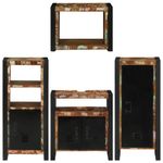 Casa si Gradina - Mobilier - Seturi de mobilier - Seturi baie - Set de mobilier pentru baie cu usa 4 pcs Lemn recuperat solid - Infinity.ro