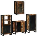 Casa si Gradina - Mobilier - Seturi de mobilier - Seturi baie - Set de mobilier pentru baie cu usa 4 pcs Lemn recuperat solid - Infinity.ro
