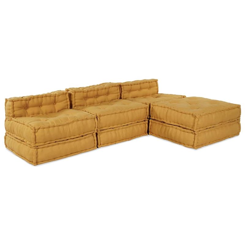 Casa si Gradina - Textile si covoare - Perne si pilote - Perne decorative - Perna 4 pcs Galben 70 x 70 x 54 cm Poliester - Infinity.ro