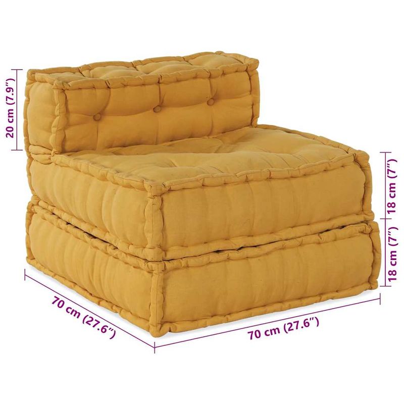 Casa si Gradina - Textile si covoare - Perne si pilote - Perne decorative - Perna 4 pcs Galben 70 x 70 x 54 cm Poliester - Infinity.ro