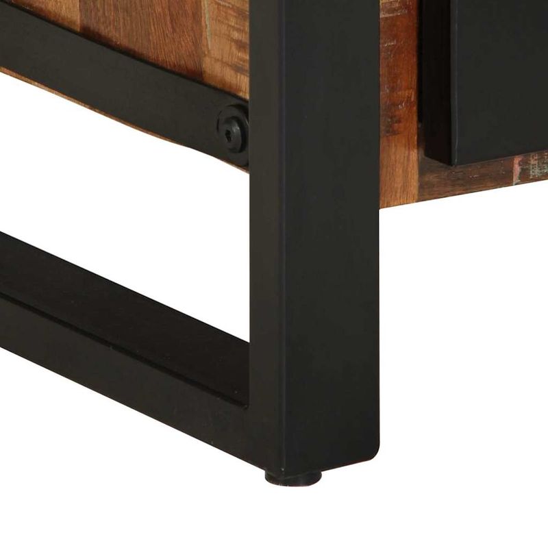 Casa si Gradina - Mobilier - Seturi de mobilier - Seturi baie - Set de mobilier pentru baie cu raft cu usa Lemn masiv reciclat - Infinity.ro