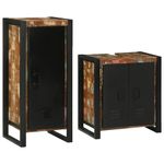 Casa si Gradina - Mobilier - Seturi de mobilier - Seturi baie - Set de mobilier pentru baie cu usa 2 pcs Lemn recuperat solid - Infinity.ro