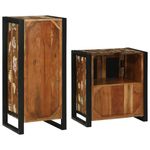 Casa si Gradina - Mobilier - Seturi de mobilier - Seturi baie - Set de mobilier pentru baie cu usa 2 pcs Lemn recuperat solid - Infinity.ro
