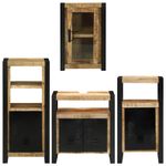 Casa si Gradina - Mobilier - Seturi de mobilier - Seturi baie - Set de mobilier pentru baie 4 pcs Maro Lemn de mango solid - Infinity.ro