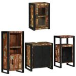 Casa si Gradina - Mobilier - Seturi de mobilier - Seturi baie - Set de mobilier pentru baie cu usa 4 pcs Lemn recuperat solid - Infinity.ro