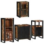 Casa si Gradina - Mobilier - Seturi de mobilier - Seturi baie - Set de mobilier pentru baie cu usa 4 pcs Lemn recuperat solid - Infinity.ro