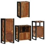 Casa si Gradina - Mobilier - Seturi de mobilier - Seturi baie - Set de mobilier pentru baie cu usa 4 pcs Lemn recuperat solid - Infinity.ro