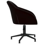 Casa si Gradina - Mobilier - Scaune si fotolii - Scaune - Scaune de bucatarie pivotante, 2 buc., negru, catifea - Infinity.ro