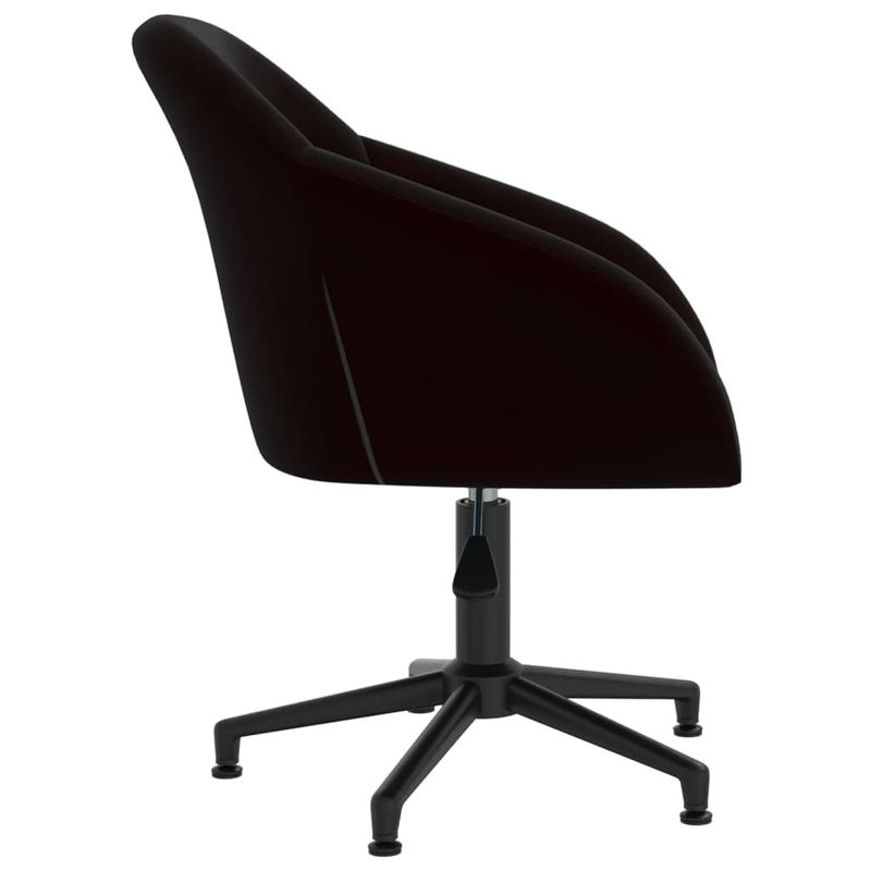 Casa si Gradina - Mobilier - Scaune si fotolii - Scaune - Scaune de bucatarie pivotante, 2 buc., negru, catifea - Infinity.ro