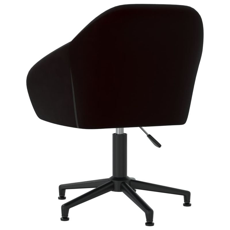 Casa si Gradina - Mobilier - Scaune si fotolii - Scaune - Scaune de bucatarie pivotante, 2 buc., negru, catifea - Infinity.ro