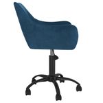 Casa si Gradina - Mobilier - Scaune si fotolii - Scaune - Scaun de bucatarie pivotant, albastru, catifea - Infinity.ro