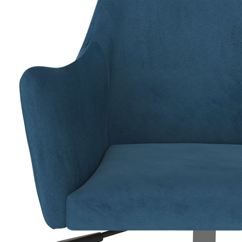 Casa si Gradina - Mobilier - Scaune si fotolii - Scaune - Scaun de bucatarie pivotant, albastru, catifea - Infinity.ro