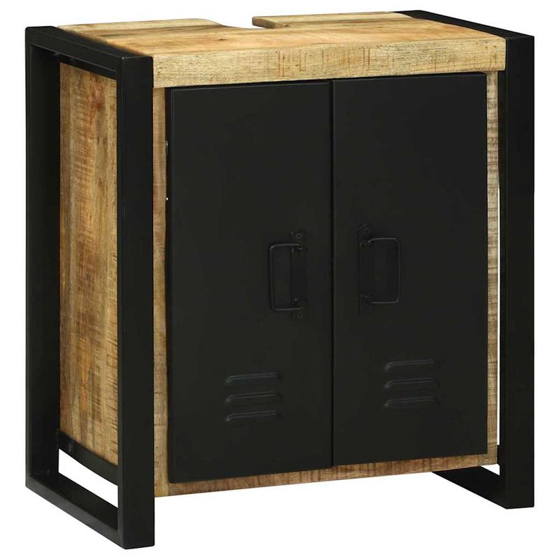 Casa si Gradina - Mobilier - Seturi de mobilier - Seturi baie - Set de mobilier pentru baie 2 pcs Maro Lemn de mango solid - Infinity.ro