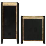 Casa si Gradina - Mobilier - Seturi de mobilier - Seturi baie - Set de mobilier pentru baie 2 pcs Maro Lemn de mango solid - Infinity.ro