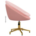 Casa si Gradina - Mobilier - Scaune si fotolii - Scaune - Scaune de bucatarie, 2 buc., roz, catifea - Infinity.ro