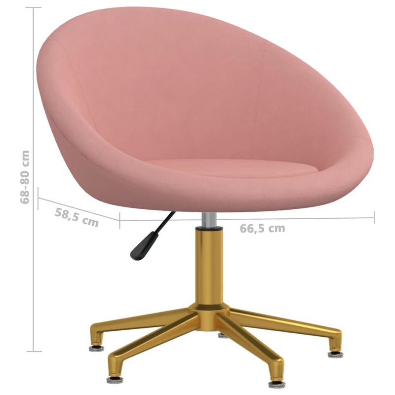 Casa si Gradina - Mobilier - Scaune si fotolii - Scaune - Scaune de bucatarie, 2 buc., roz, catifea - Infinity.ro