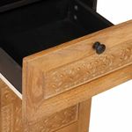 Casa si Gradina - Mobilier - Seturi de mobilier - Seturi baie - Set de mobilier pentru baie cu usa 4 pcs Maro 38 x 33 x 160 cm - Infinity.ro