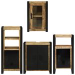 Casa si Gradina - Mobilier - Seturi de mobilier - Seturi baie - Set de mobilier pentru baie 4 pcs Maro Lemn de mango solid - Infinity.ro
