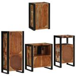 Casa si Gradina - Mobilier - Seturi de mobilier - Seturi baie - Set de mobilier pentru baie cu usa 4 pcs Lemn recuperat solid - Infinity.ro