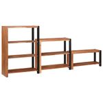 Casa si Gradina - Mobilier - Biblioteci si rafturi - Biblioteci - Raft pentru carti 3 pcs Maro 80 x 30 x 110 cm - Infinity.ro