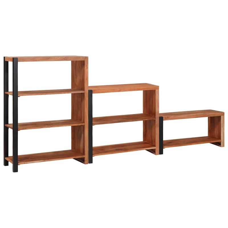 Casa si Gradina - Mobilier - Biblioteci si rafturi - Biblioteci - Raft pentru carti 3 pcs Maro 80 x 30 x 110 cm - Infinity.ro