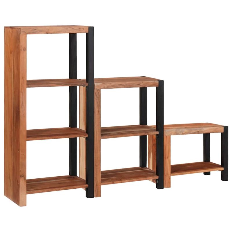 Casa si Gradina - Mobilier - Biblioteci si rafturi - Biblioteci - Raft pentru carti 3 pcs Maro 50 x 30 x 110 cm - Infinity.ro