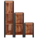 Casa si Gradina - Mobilier - Biblioteci si rafturi - Biblioteci - Raft pentru carti 3 pcs Maro 50 x 30 x 110 cm - Infinity.ro