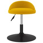 Casa si Gradina - Mobilier - Scaune si fotolii - Scaune - Scaune de bucatarie pivotante, 2 buc., galben, catifea - Infinity.ro