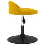 Casa si Gradina - Mobilier - Scaune si fotolii - Scaune - Scaune de bucatarie pivotante, 2 buc., galben, catifea - Infinity.ro