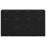 Casa si Gradina - Mobilier - Comode si corpuri - Comode - Bufet 3 pcs Stejar negru 121 x 30 x 70 cm Lemn compozit - Infinity.ro