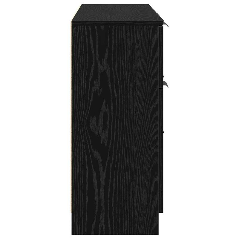 Casa si Gradina - Mobilier - Comode si corpuri - Comode - Bufet 3 pcs Stejar negru 121 x 30 x 70 cm Lemn compozit - Infinity.ro