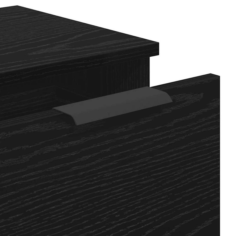 Casa si Gradina - Mobilier - Comode si corpuri - Comode - Bufet 3 pcs Stejar negru 121 x 30 x 70 cm Lemn compozit - Infinity.ro