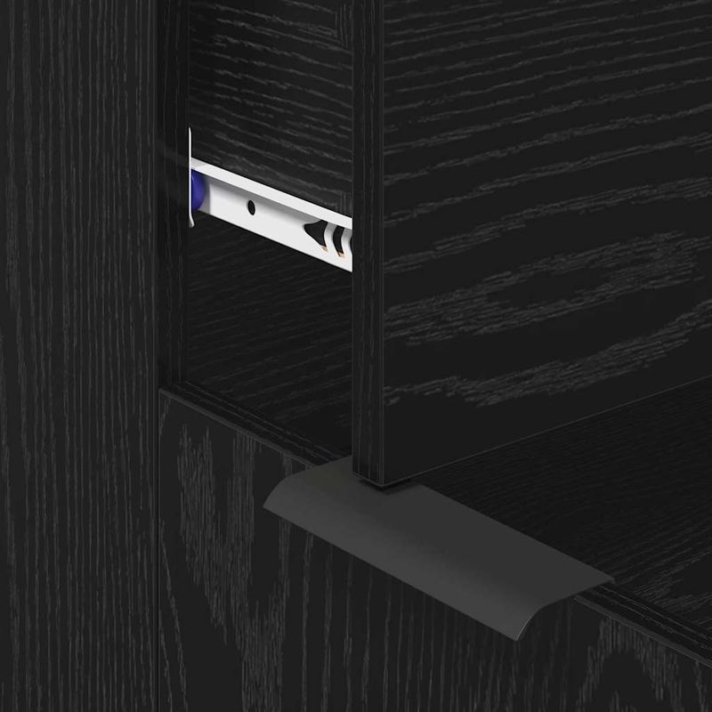 Casa si Gradina - Mobilier - Comode si corpuri - Comode - Bufet 3 pcs Stejar negru 121 x 30 x 70 cm Lemn compozit - Infinity.ro