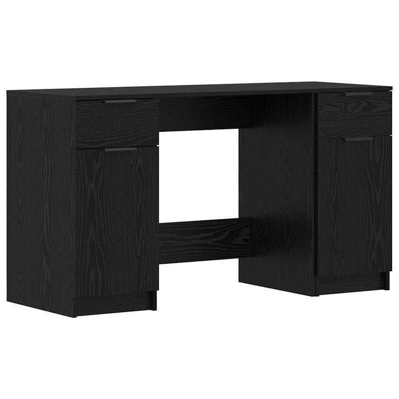 Casa si Gradina - Mobilier - Mese si birouri - Birouri - Birou cu sertar Stejar negru 133 x 50 x 75 cm Lemn compozit - Infinity.ro