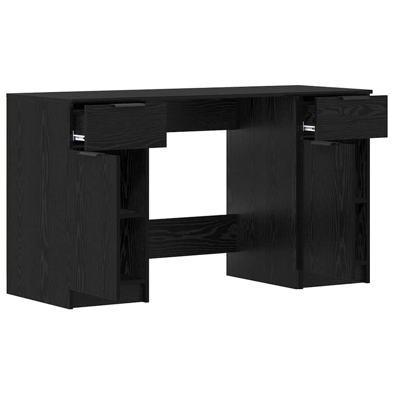 Casa si Gradina - Mobilier - Mese si birouri - Birouri - Birou cu sertar Stejar negru 133 x 50 x 75 cm Lemn compozit - Infinity.ro