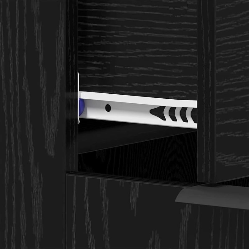 Casa si Gradina - Mobilier - Mese si birouri - Birouri - Birou cu sertar Stejar negru 133 x 50 x 75 cm Lemn compozit - Infinity.ro