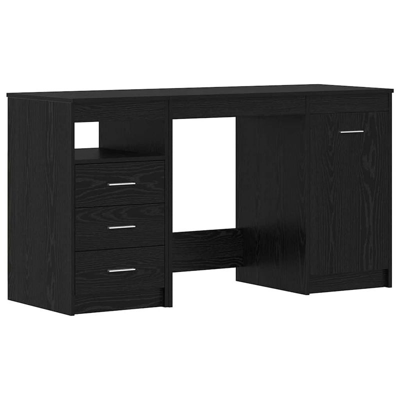 Casa si Gradina - Mobilier - Mese si birouri - Birouri - Birou cu sertar Stejar negru 140 x 50 x 76 cm Lemn compozit - Infinity.ro