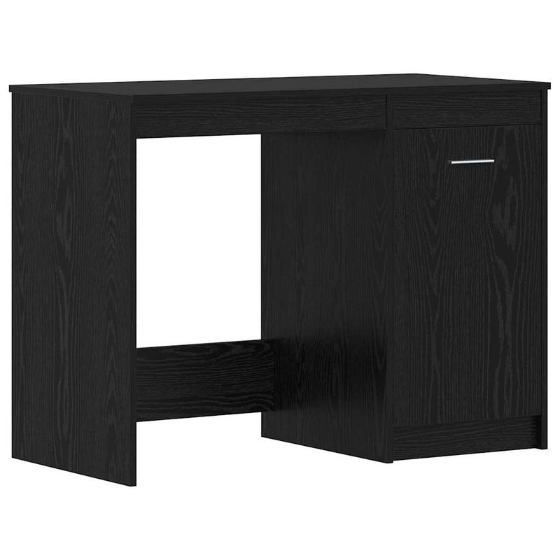 Casa si Gradina - Mobilier - Mese si birouri - Birouri - Birou cu sertar Stejar negru 140 x 50 x 76 cm Lemn compozit - Infinity.ro