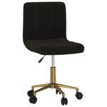 Casa si Gradina - Mobilier - Scaune si fotolii - Scaune - Scaune de bucatarie pivotante, 2 buc., negru, catifea - Infinity.ro