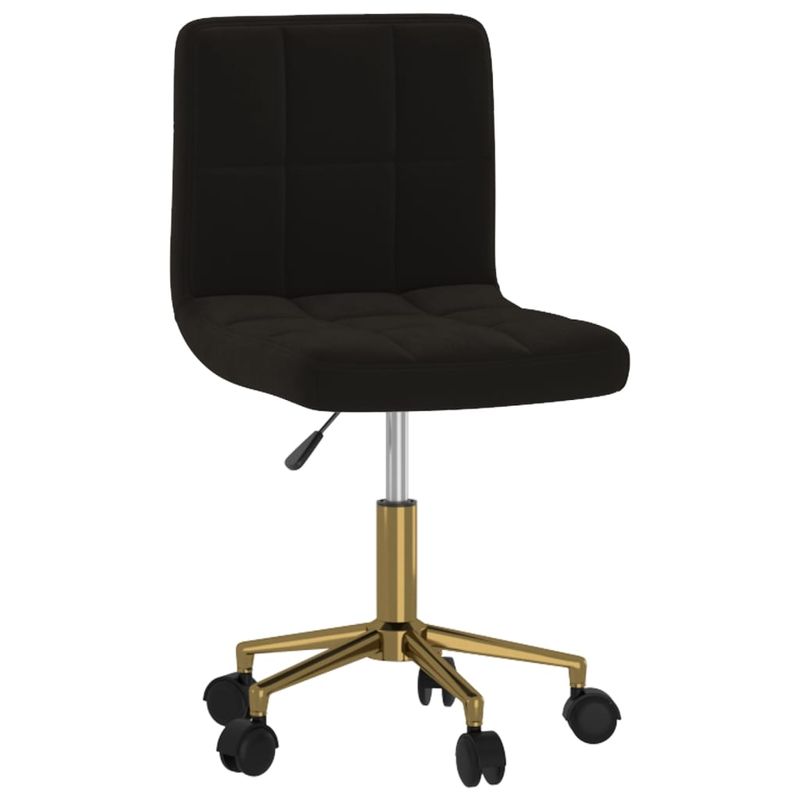 Casa si Gradina - Mobilier - Scaune si fotolii - Scaune - Scaune de bucatarie pivotante, 2 buc., negru, catifea - Infinity.ro