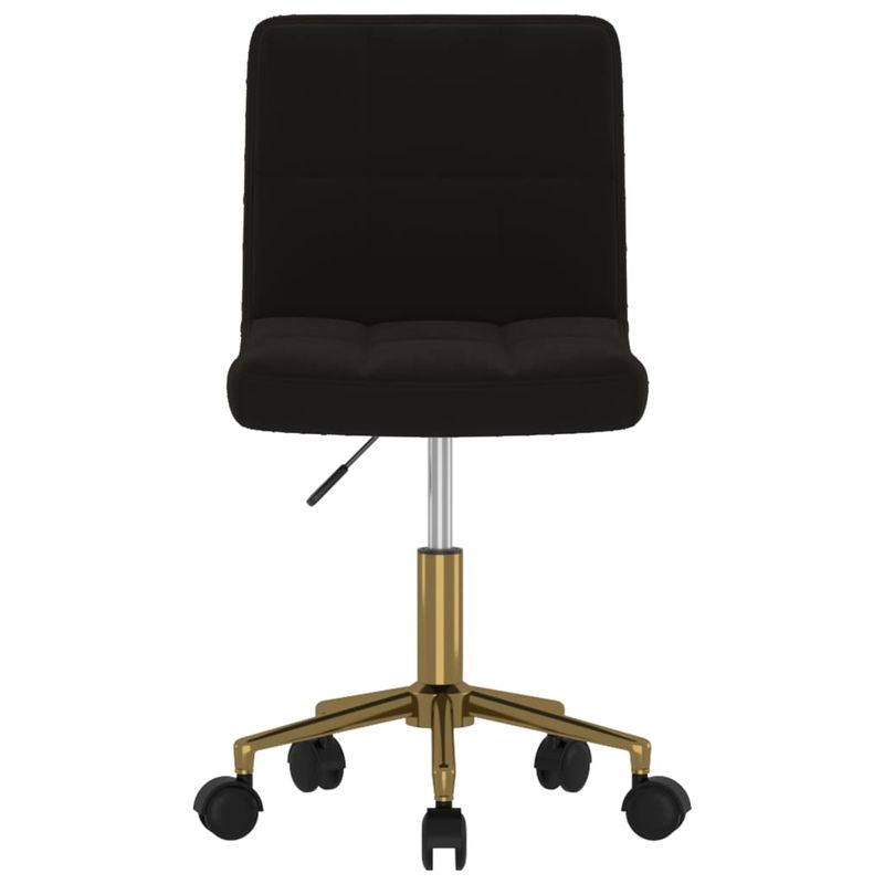 Casa si Gradina - Mobilier - Scaune si fotolii - Scaune - Scaune de bucatarie pivotante, 2 buc., negru, catifea - Infinity.ro