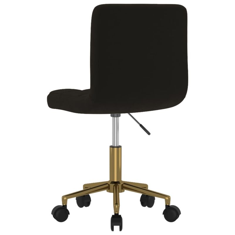 Casa si Gradina - Mobilier - Scaune si fotolii - Scaune - Scaune de bucatarie pivotante, 2 buc., negru, catifea - Infinity.ro