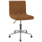 Casa si Gradina - Mobilier - Scaune si fotolii - Scaune - Scaun de birou pivotant, maro, catifea - Infinity.ro